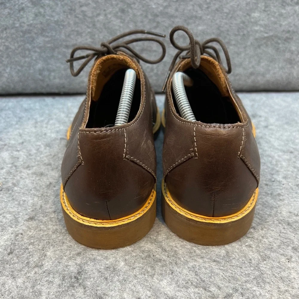 Clarks Brown Leather Dress Shoes Oxfords Cap Toe Casual Business‎ Mens 11.5